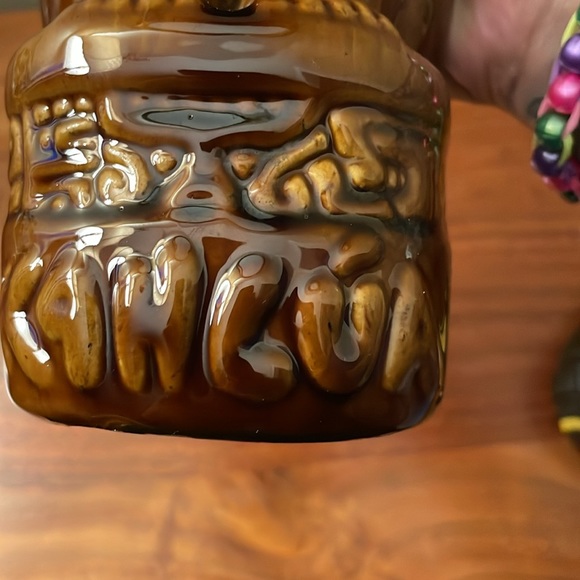 Vintage Kahlua ceramic decanter bottle tiki Aztec Mayan - Picture 12 of 12